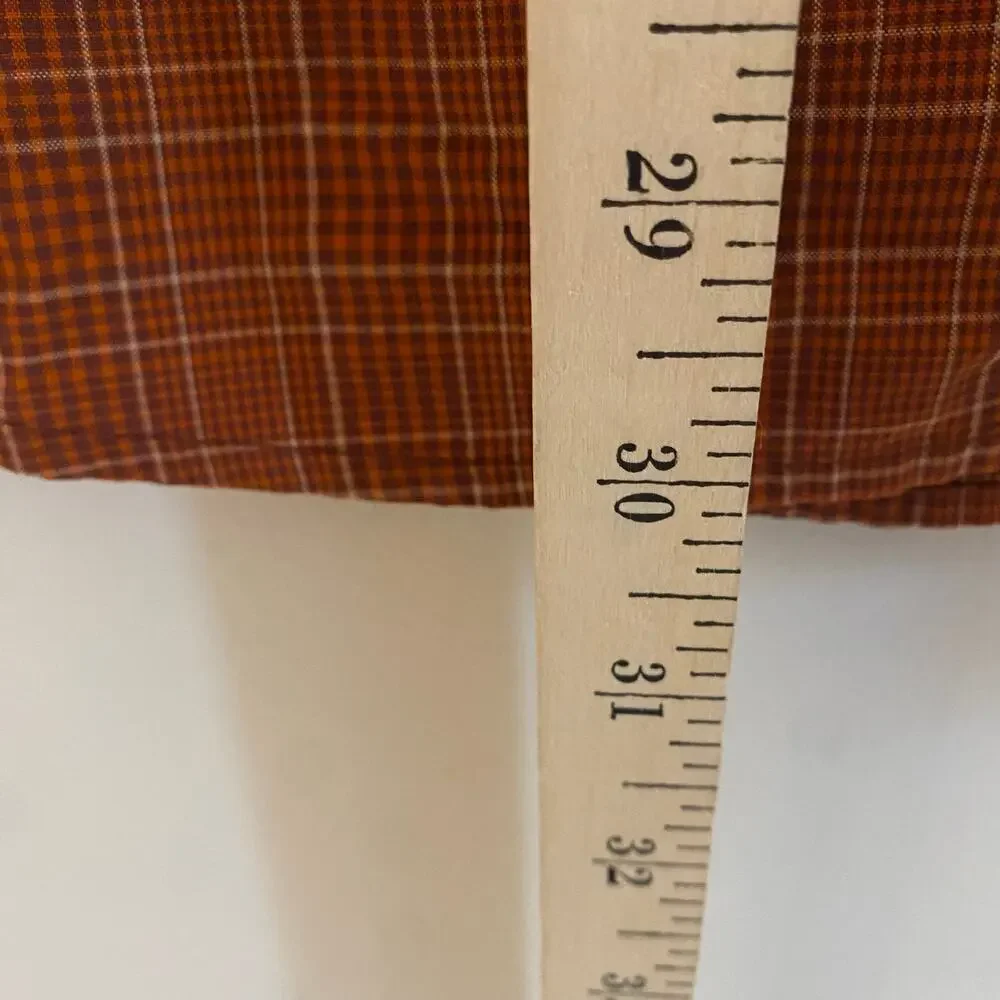 The North Face Orange Shirt Mens Long Sleeve Button Up Hike Fish Hunting Large